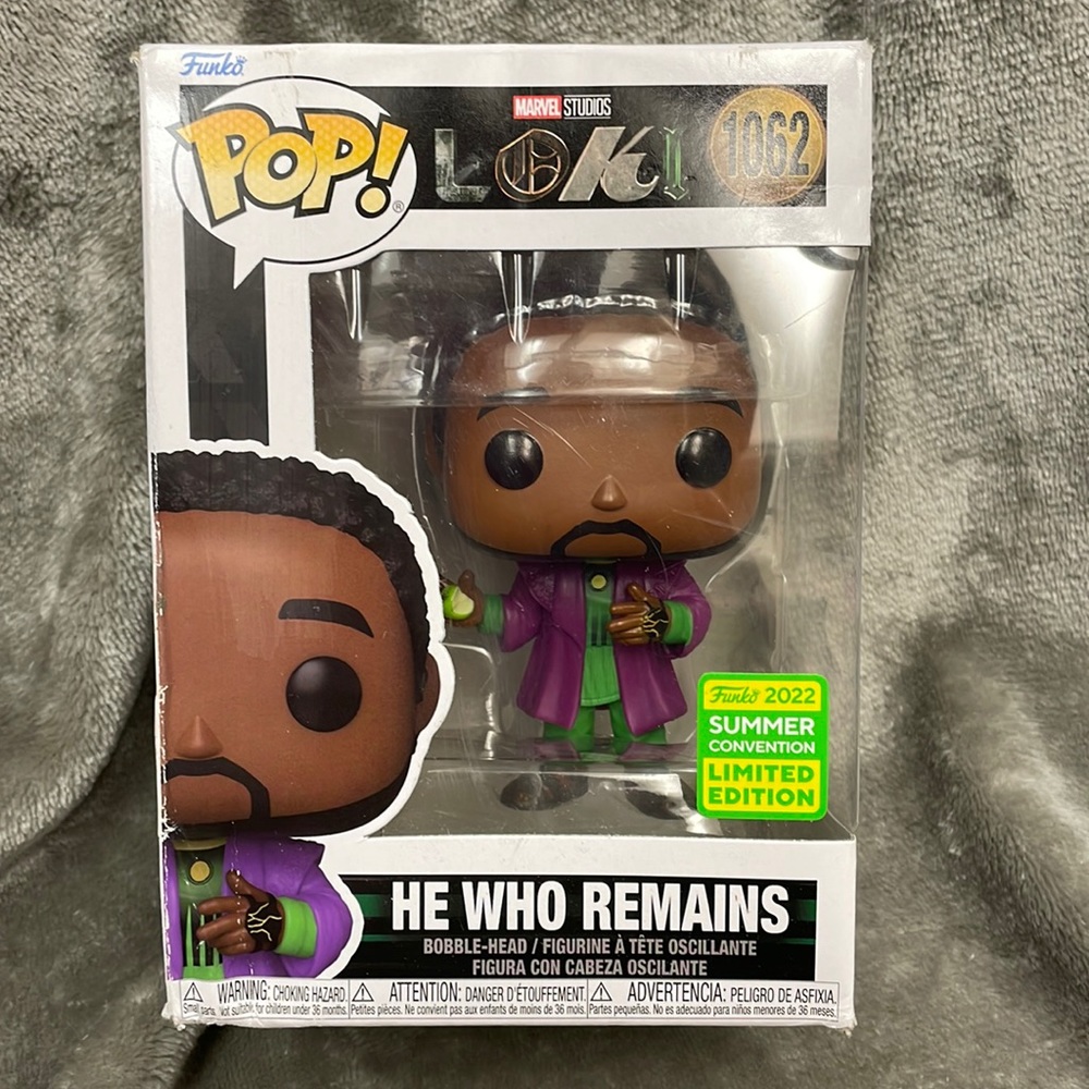 Funko Pop He Who Remains 1062 SDCC 2022 Convention Exclusive Marvel Loki